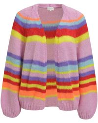 Milano Italy - Offener Kurz-Cardigan Mit Streifenmuster - Lyst