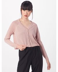 ONLY Strickjacke 'onlFLORA L/S GLITTER CARDIGAN CC KNT' - Pink