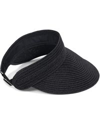 styleBREAKER - Cap Papierstroh Visor Cap Einfarbig - Lyst