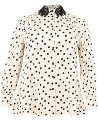 Yoek - Bluse Dotty - Lyst