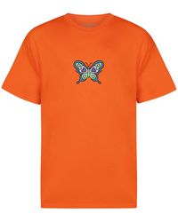 New Love Club Print-shirt retro tee - Orange