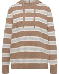 Cecil - Langarm Pullover Mit Kapuze Und Streifen - Lyst