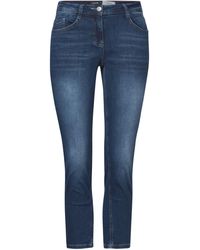 Cecil - Straight Leg 7/8 Jeans - Lyst