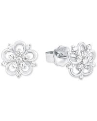 Amor - Paar Ohrstecker Blume - Lyst