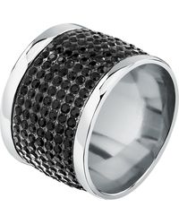 KARL LAGERFELD - Fingerring -ring Edelstahl , Kristall - Lyst
