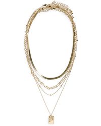 Pieces - Kette Pcpernlle - Lyst