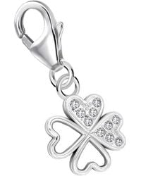 Goldene Hufeisen - Anhänger Kleeblatt Charm - Lyst