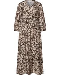 STREET ONE STUDIO - Midi-Kleid Mit Leo-Print - Lyst