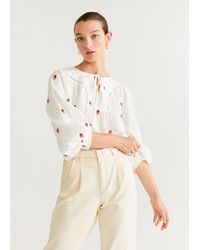 Mango Bluse - Natur