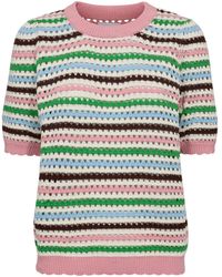Numph - Strickpullover Mit Halbarm Nunancy Pullover - Lyst