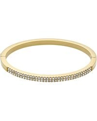 Fossil - Armreif Schmuck Geschenk Edelstahl ELLIS, mit Glasstein - Lyst