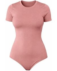 LEAFLETIC - Body Short Sleeve Crew Neck Bodysuit - Lyst