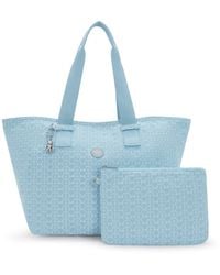 Kipling - Shopper Denim Love, Polyester - Lyst