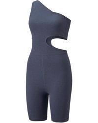 Damen Bekleidung Jumpsuits und Overalls Playsuits PUMA Sportanzug exhale in Blau 