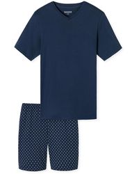 Schiesser - Pyjama Kurz Casual Essentials - Lyst