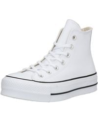 Converse - Sneaker 'chuck taylor all star lift hi leather' - Lyst