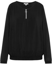 SOCCX - Blusen-Shirt Mit Elastischen Bündchen - Lyst