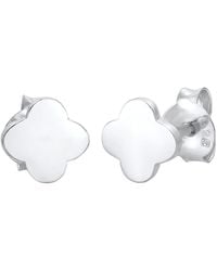 Elli Jewelry - Ohrringe Ohrstecker Geo, Kleeblatt - Lyst