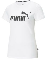 PUMA T-shirt ESS Logo Tee - Weiß