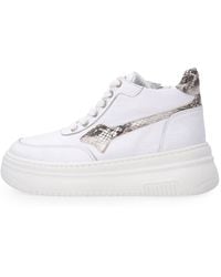 Venezia - Sneaker Low Damen Weiße Leder Plateau Turnschuhe 40 - Lyst