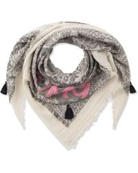 Codello - Jacquard-Tuch Mit Leo-Blumen-Muster Und "Omg"-Statement - Lyst