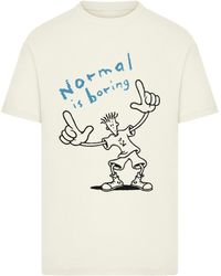 F4NT4STIC - T-Shirt Fido Dido Points Normal Is Boring - Lyst
