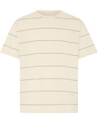 Solid - Leinen-Mix T-Shirt Sdubalt - Lyst