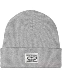 Levi's - Levis Mütze Backpatch Beanie Light Heather - Lyst