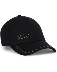 KARL LAGERFELD - K/Signature Kappe Mit Nieten, Damen, Größe - Lyst