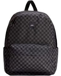 Vans - Rucksack Old Skool Check Backpack Charcoal - Lyst