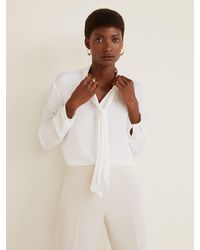 Mango Bluse 'BASICNEW' - Natur