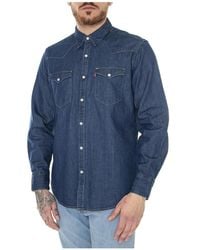 Levi's - Levis Hemd M Barstow Western Standard Lower Haight Med Flat Finish Shirt - Lyst