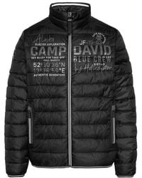 Camp David - Leichte Steppjacke Mit Logo Prints Und Tapes - Lyst