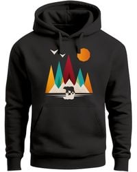 Neverless - Sweatshirt Berg Bär Polygon - Lyst