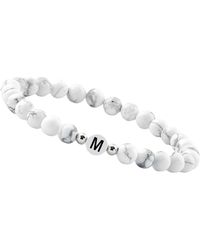 GOOD.designs - Perlenarmband Mit Buchstabe M - Lyst