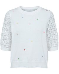 Numph - Strickpullover Mit Halbarm Nululo Pullover - Lyst