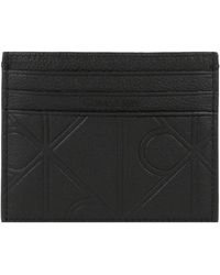 Calvin Klein - Etui Full-Grain Rfid Zip Cardholder - Lyst