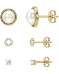 Sofia Milani - Schmuckset Pearl Circle Zirconia - Lyst