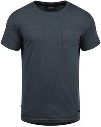 Solid - T-Shirt Bob Mit Brusttasche - Lyst