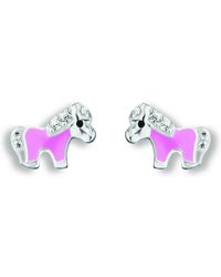ONE ELEMENT - Ohrstecker Mit Zirkonia "Ponny" - Lyst
