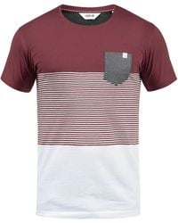 Solid - Gestreiftes T-Shirt Malte Mit Brusttasche - Lyst