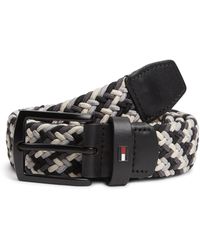 Tommy Hilfiger - Denton Geflochtener, Elastischer Gürtel - Lyst
