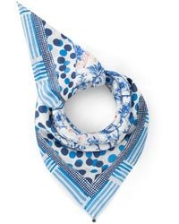 Codello - Dreieckstuch Mit Geometrischen Mustern Und Floralen Motiven - Lyst