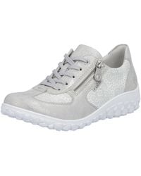 Rieker - Sneaker Halbschuh, Schnürschuh, Freizeitsneaker mit floralem Muster - Lyst