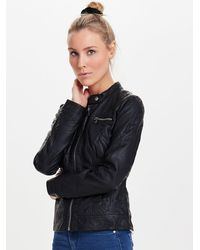 ONLY Jacke in Leder-Optik 'Bandit' - Mehrfarbig