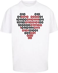 F4NT4STIC - T-Shirt I Love You 01001001 Binary Code Herz Valentinstag - Lyst