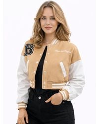 Worldclassca - Übergangsjacke Crop College Bomber Jacket - Lyst