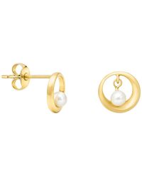 Sofia Milani - Ohrringe Pearl Circle - Lyst