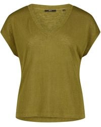 Zero - Kurzarm-Shirt Mit V-Ausschnitt - Lyst