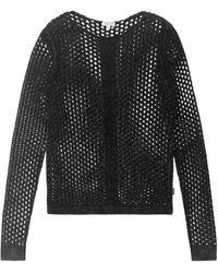 SOCCX - Chenille Pullover Mit U-Bootausschnitt - Lyst